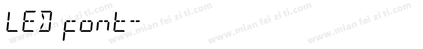 LED font字体转换
